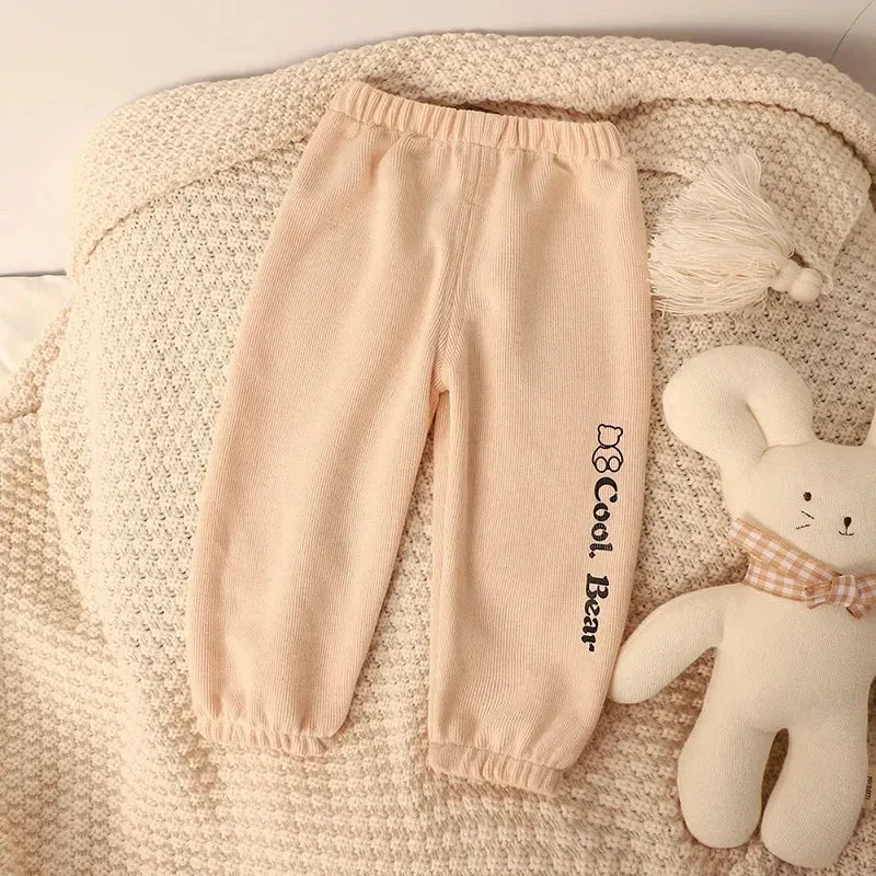 1 2 3 4 5 Years Kids Pants Spring Autumn Baby Boys Girls Sweapant Korean Style Loose Children Casual Pants