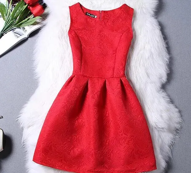 2018 Summer Style Dresses For Girl A-line Sleeveless Formal Girl Dresses Teenagers Party Dress Cheap Free Shipping