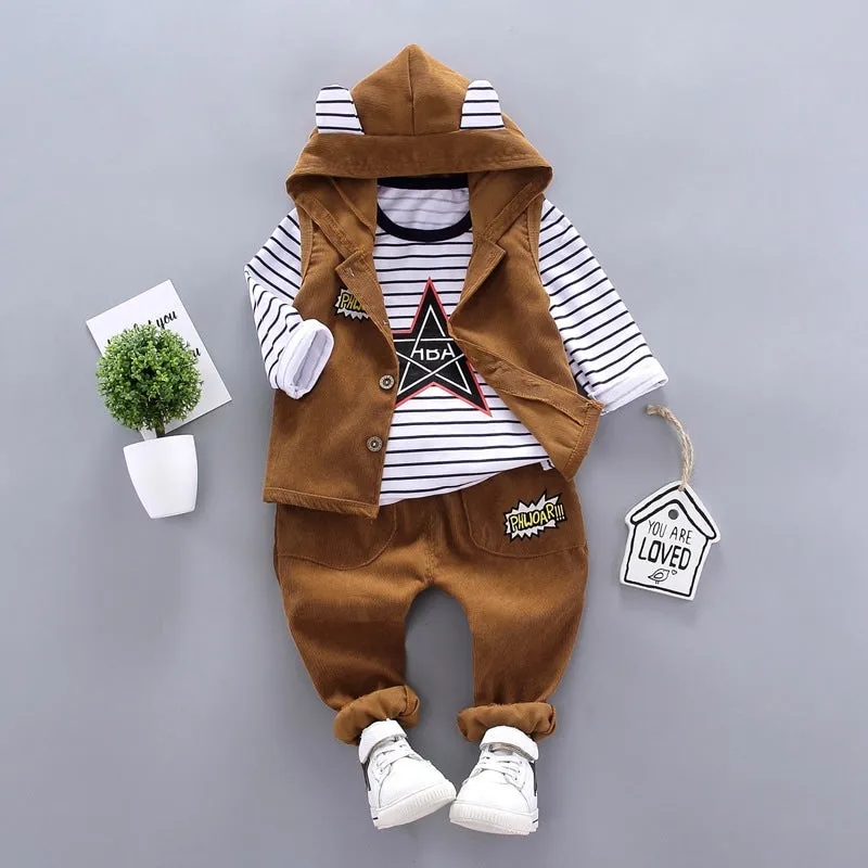 3 Pcs Boys Pants Suits 9-12M 338032