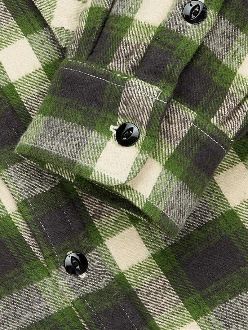 3sixteen Emerald Crosscut Shaggy Check Shirt