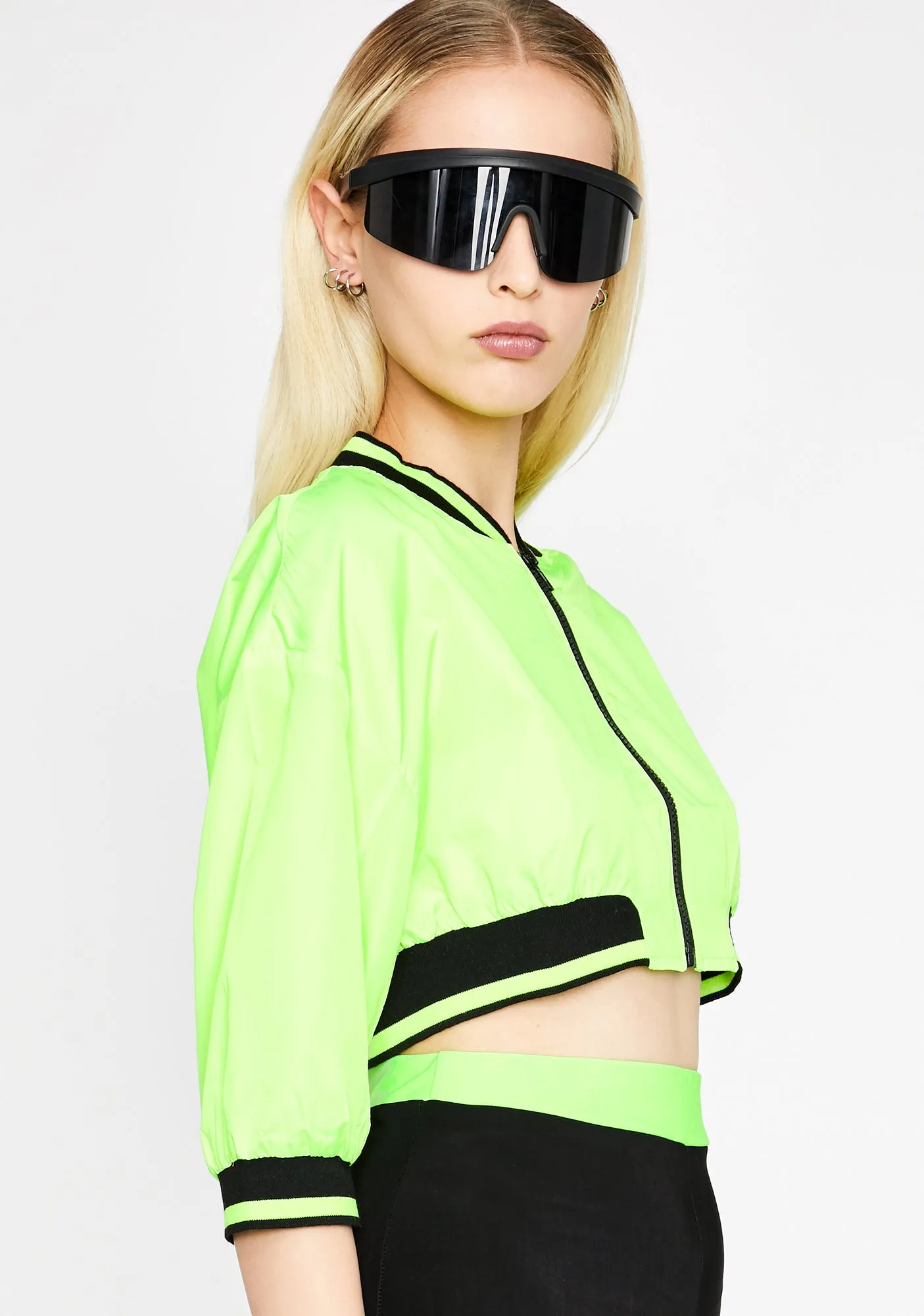 Acid Shut Up N' Drive Cropped Jacket