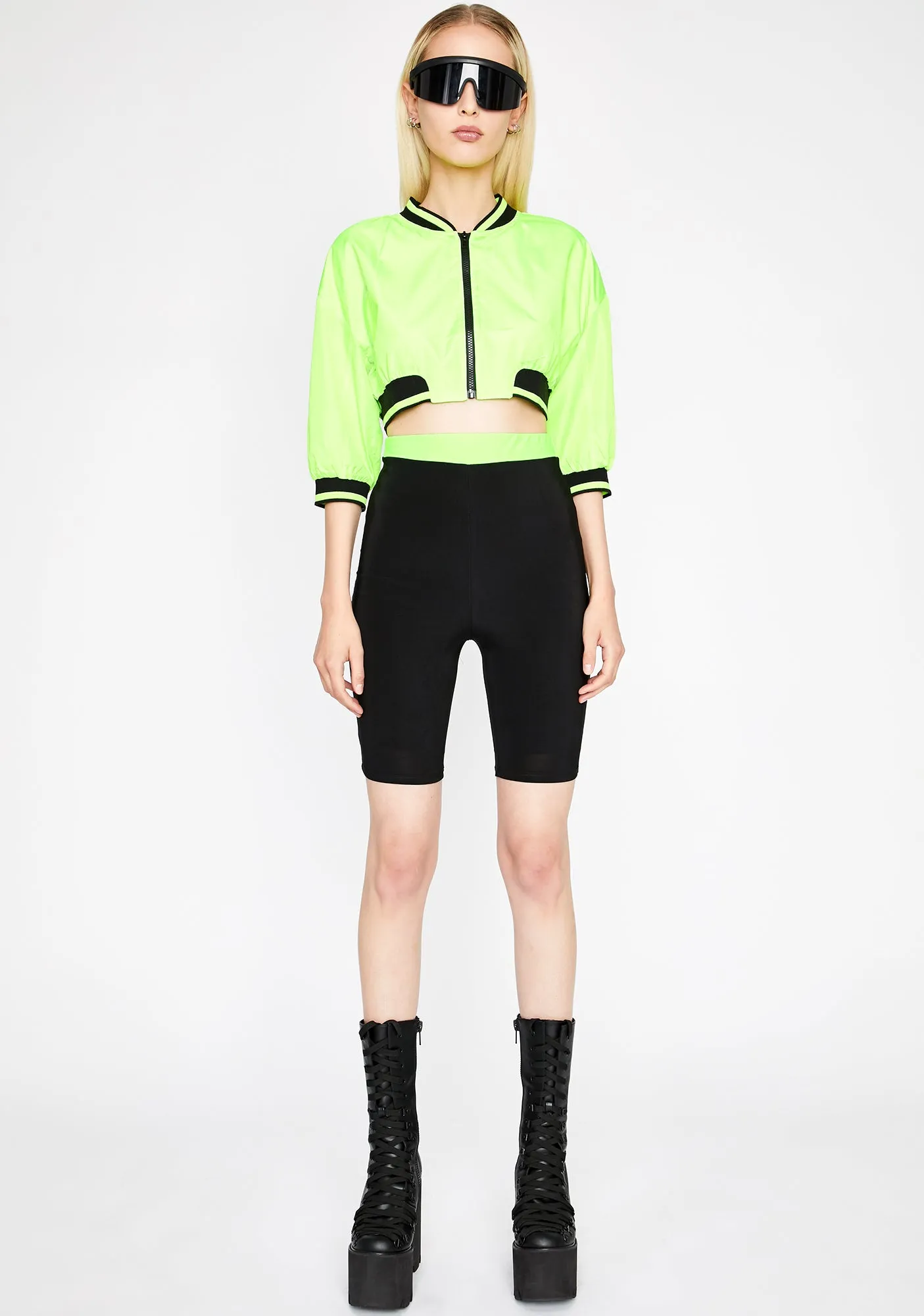 Acid Shut Up N' Drive Cropped Jacket