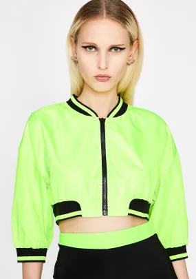 Acid Shut Up N' Drive Cropped Jacket