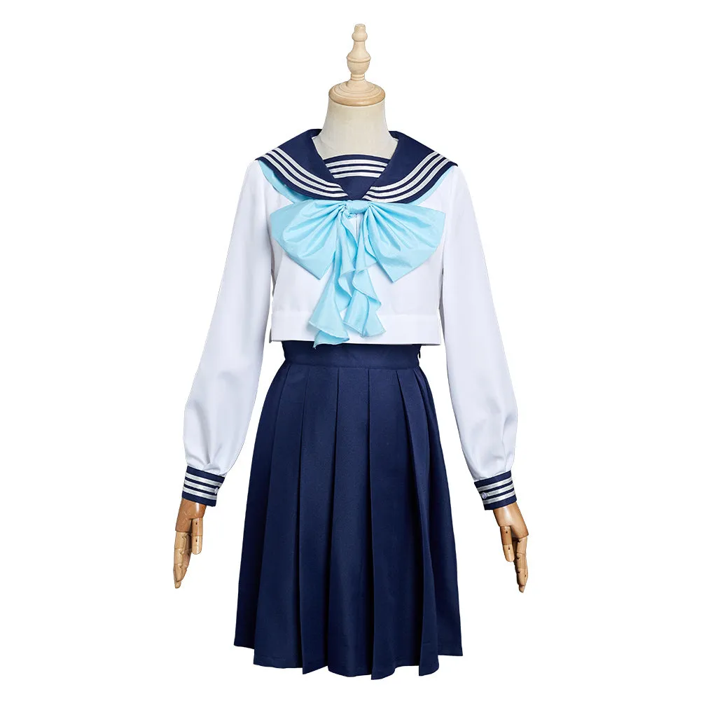 Akebi‘s Sailor Uniform - Komichi Akebi School Uniform Skirt Halloween Carnival Cosplay Costume