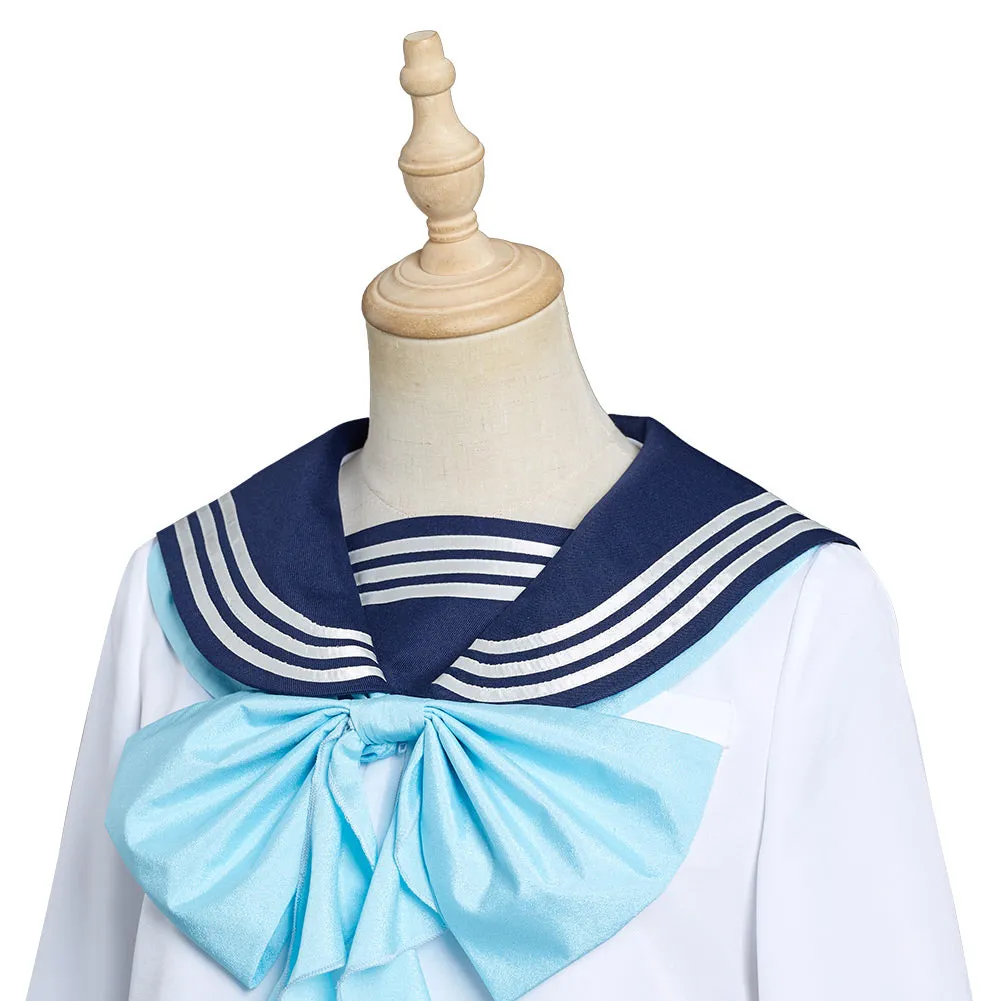 Akebi‘s Sailor Uniform - Komichi Akebi School Uniform Skirt Halloween Carnival Cosplay Costume