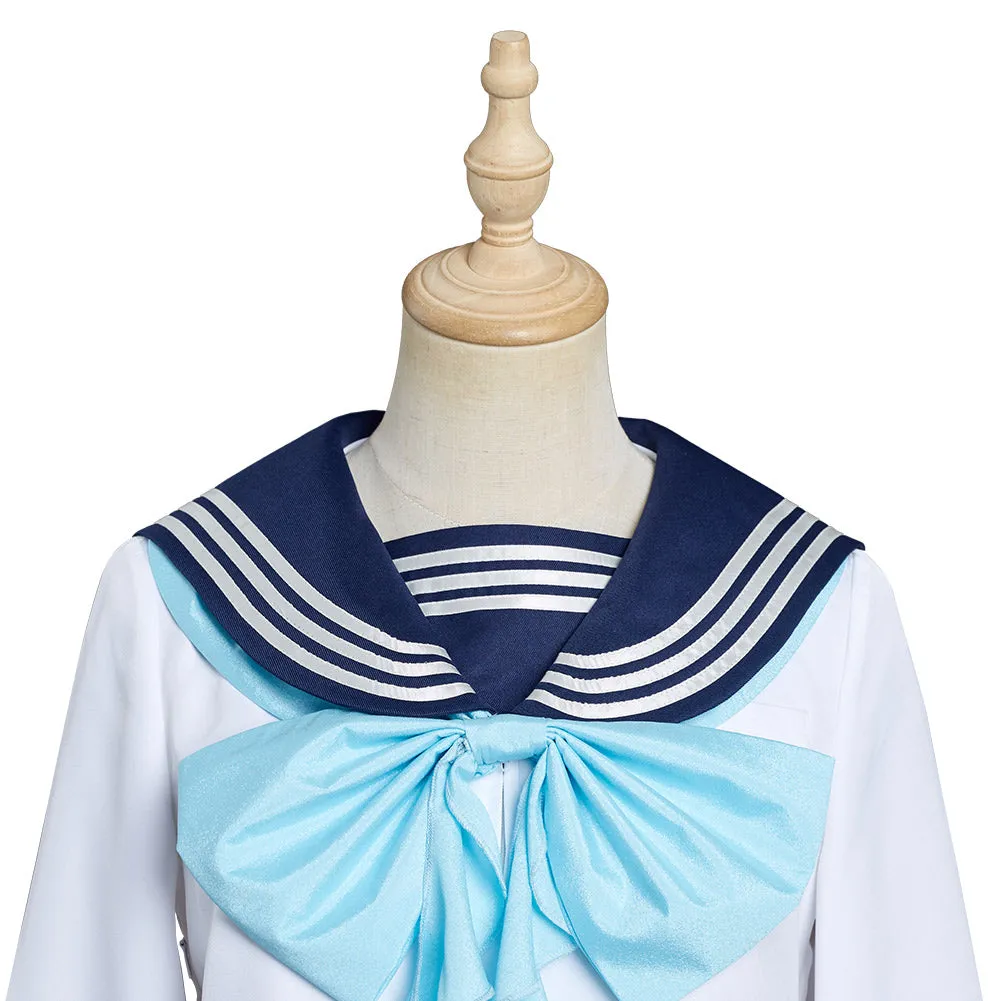 Akebi‘s Sailor Uniform - Komichi Akebi School Uniform Skirt Halloween Carnival Cosplay Costume