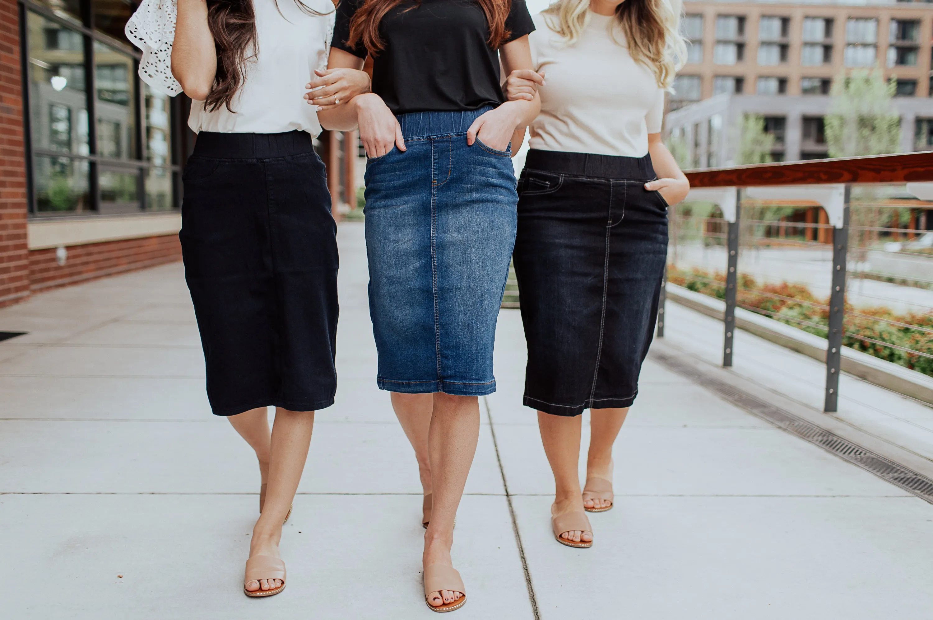 All Day Every Day Denim Skirt in Indigo