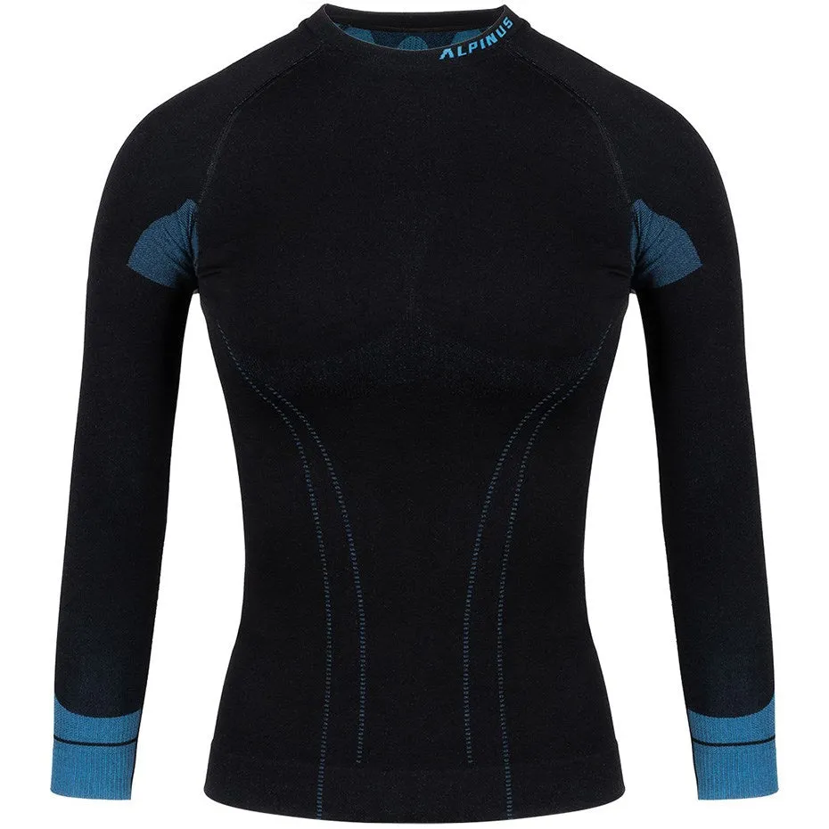 Alpinus Tactical Base Layer Women's Thermoactive Sweatshirt Black-Blue Gt43210 S