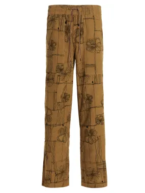 Andersson Bell Brunoy Floral Printed Corduroy Pants