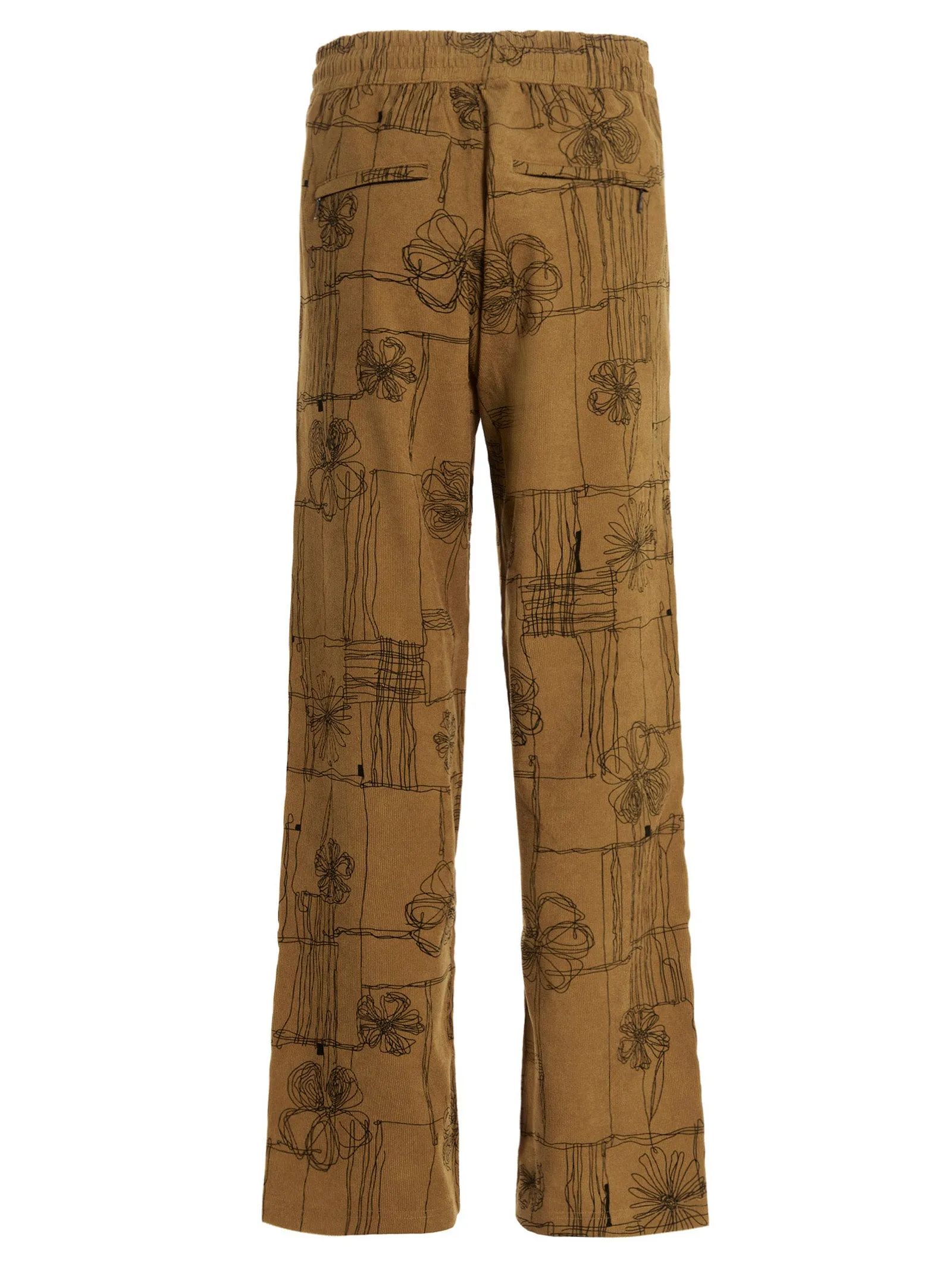 Andersson Bell Brunoy Floral Printed Corduroy Pants