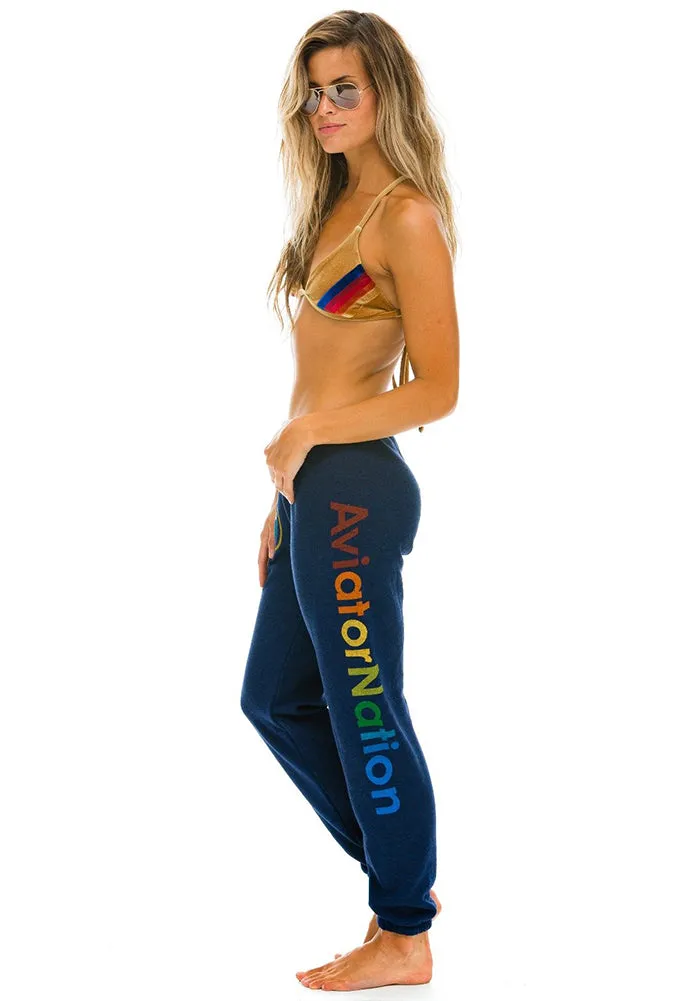 Aviator Nation Logo Sweatpants in Navy