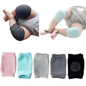 Baby Knee Pads for Crawling, Anti-Slip Padded Stretchable Elastic Cotton Soft Breathable Comfortable Knee Cap Elbow Safety Protector