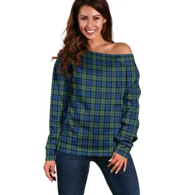 Baird Ancient Tartan Off Shoulder Women Sweater