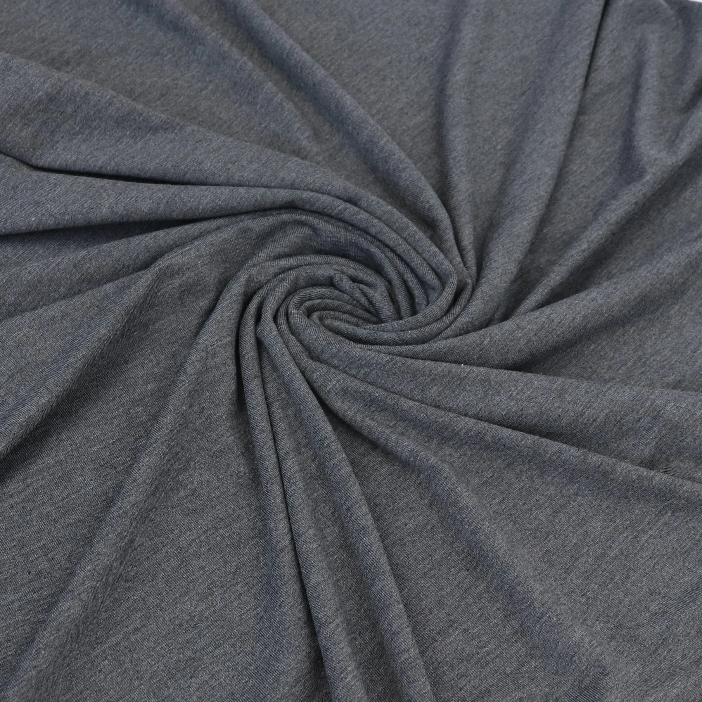 Bamboo Jersey - Marled Dark Grey