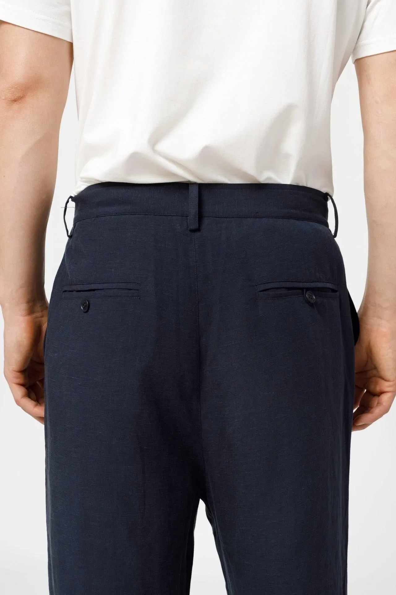 Bamboo Relaxed-Fit Linen Pants