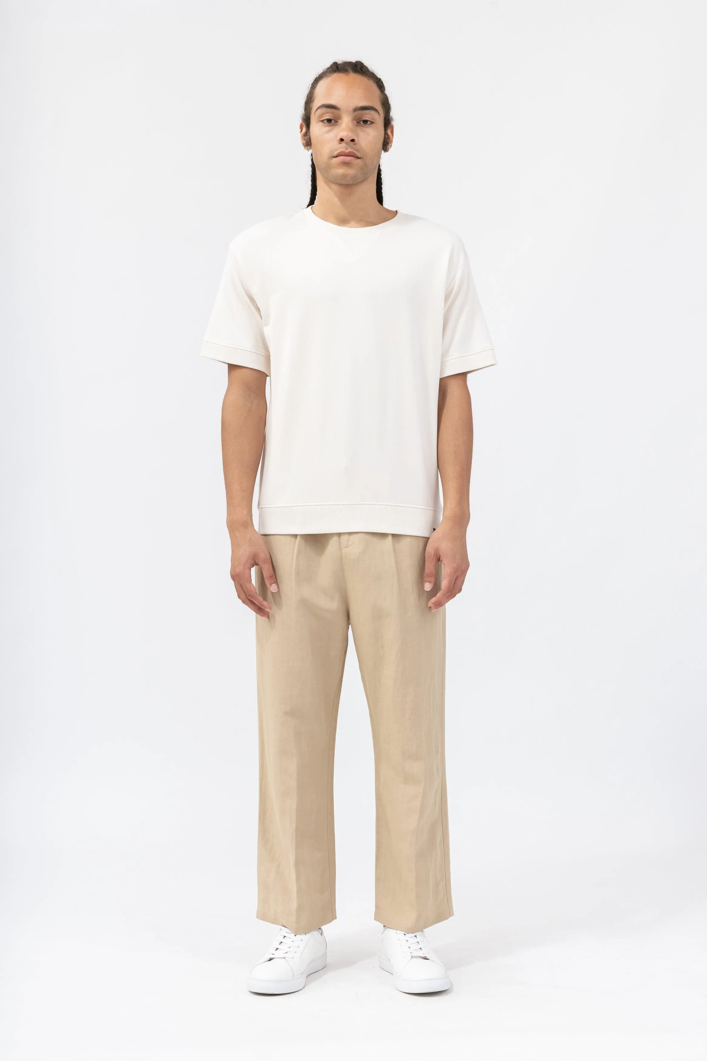 Bamboo Relaxed-Fit Linen Pants