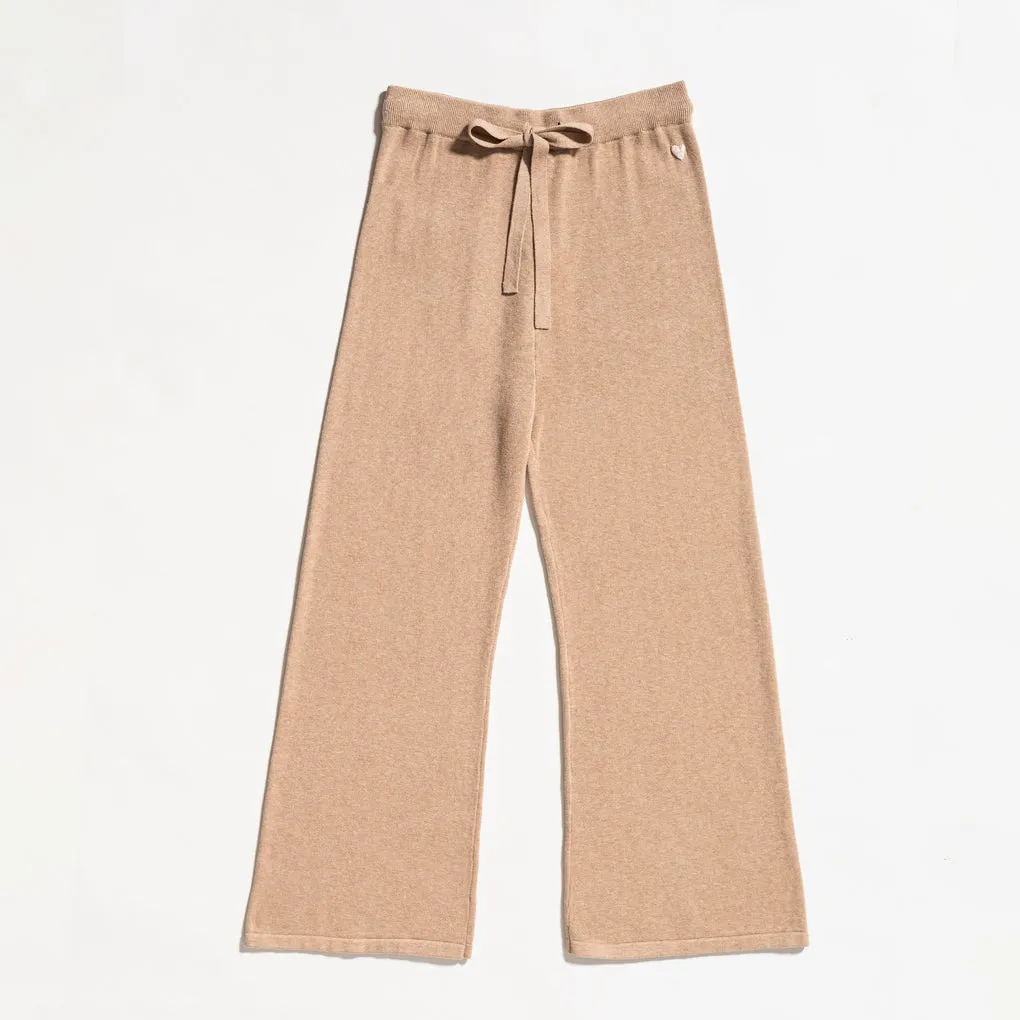 Barb Lounge Pant Cropped ~ Oatmeal