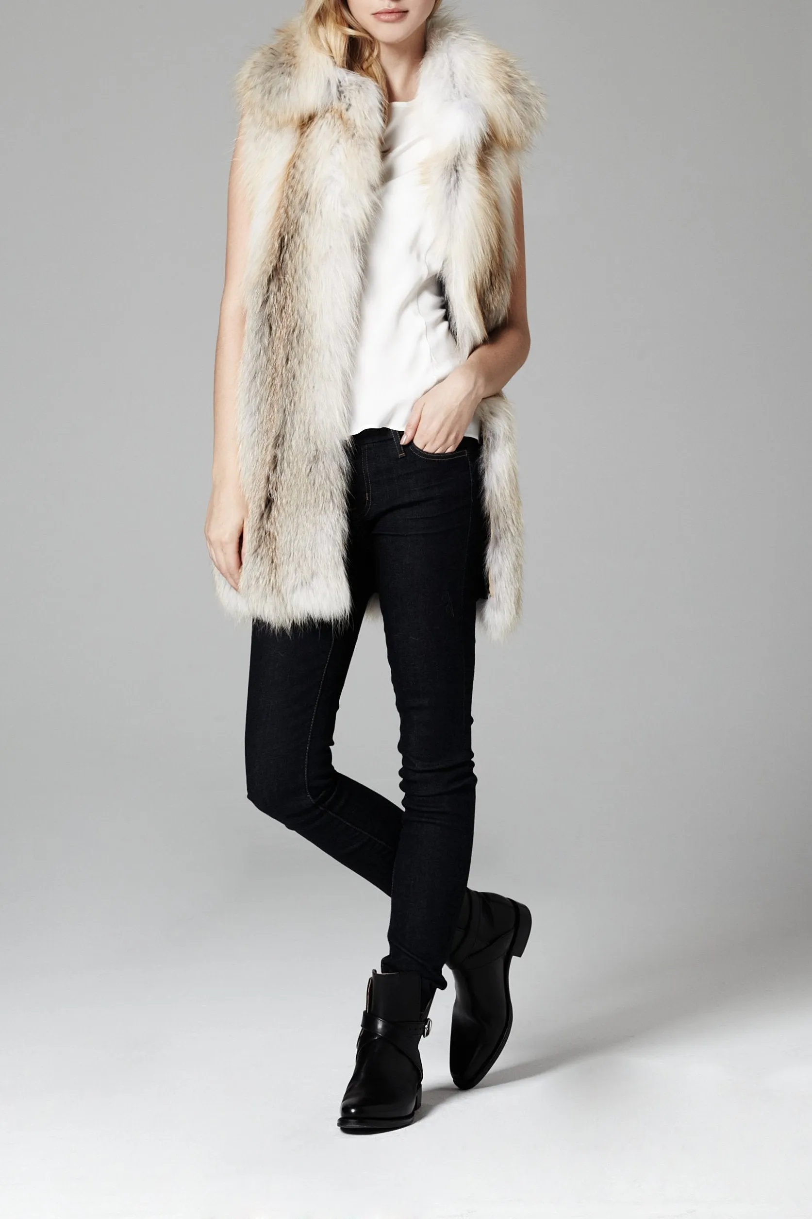 Barbara Fox Fur Vest