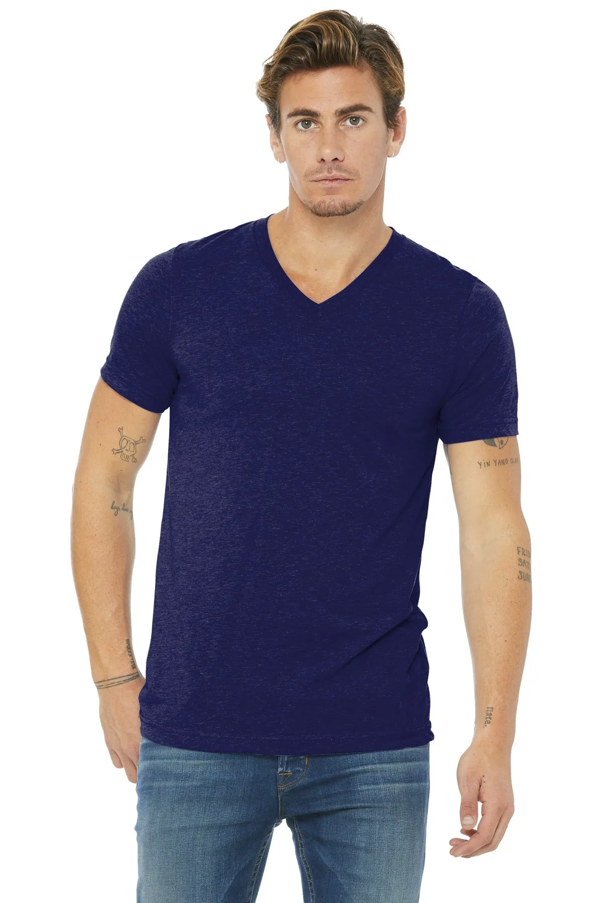 BELLA CANVAS ® Unisex Triblend Short Sleeve V-Neck Te. BC3415