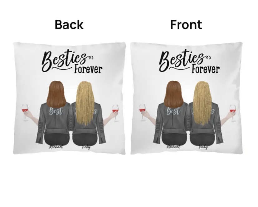 Best Friends Personalised Classic Pillow