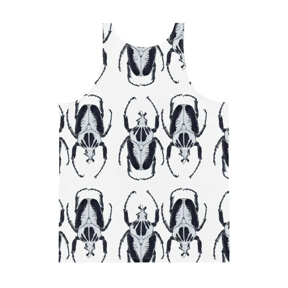 Black & White Bugs Opposites Unisex Tank Top