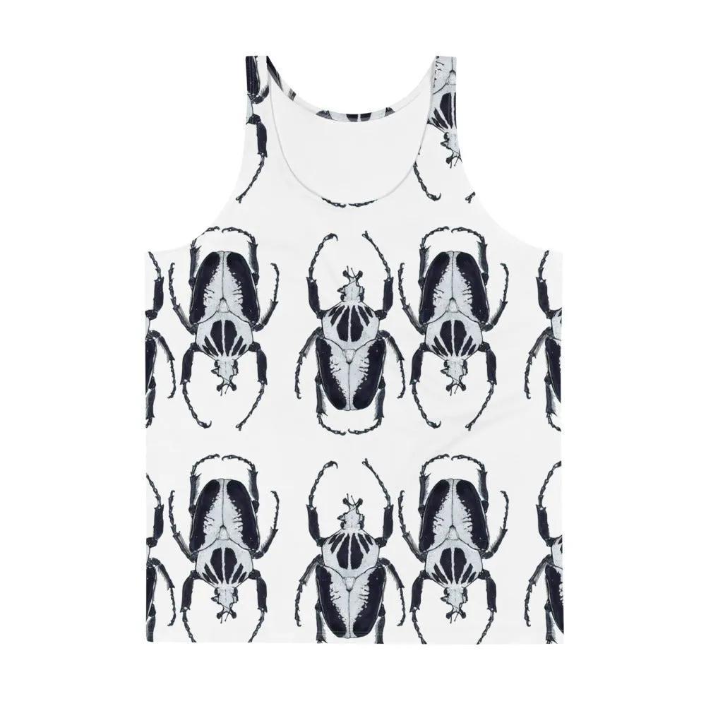 Black & White Bugs Opposites Unisex Tank Top