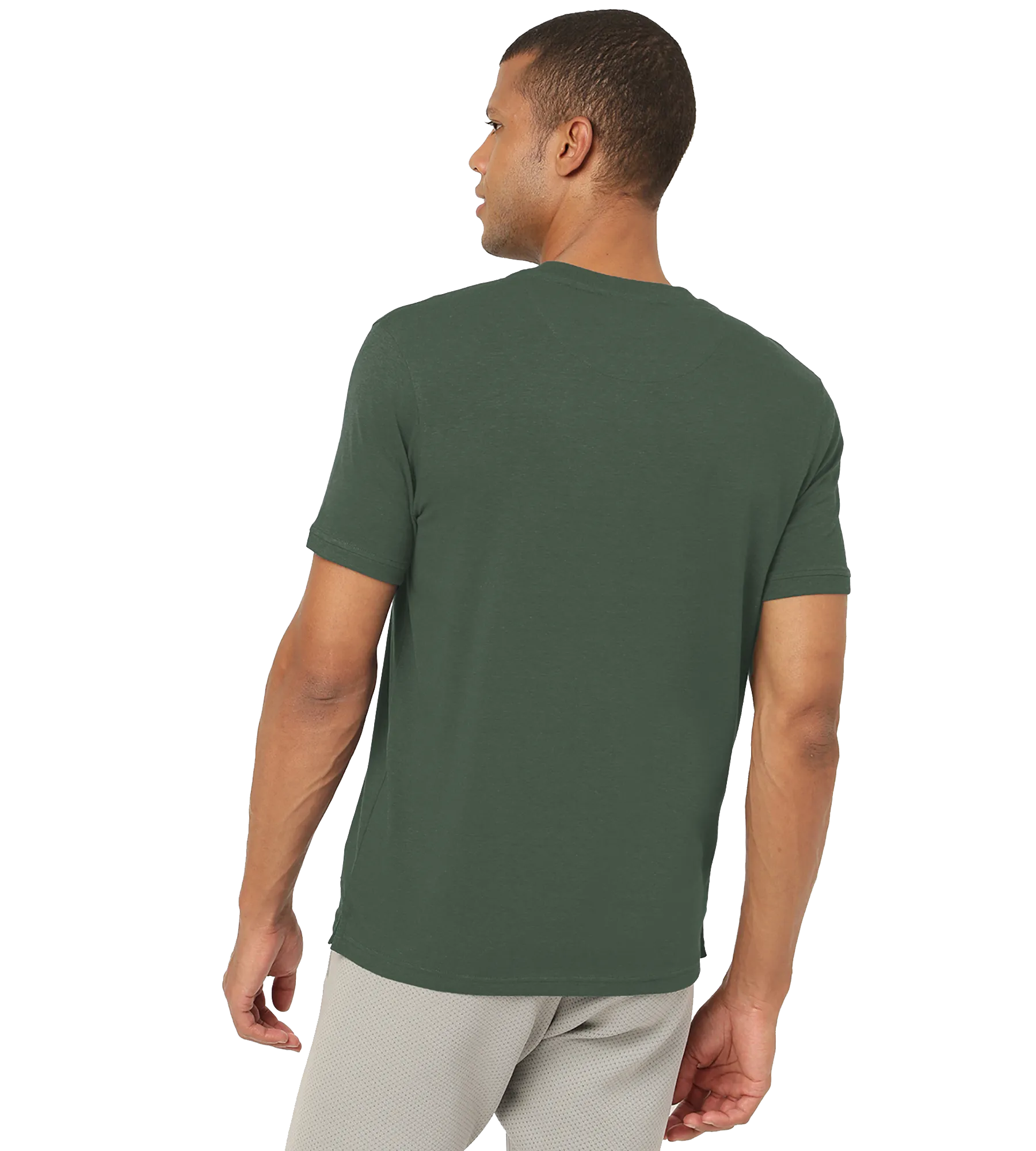 Black Forest Green Henley 2.0 - Half Sleeves (Pack Of 1)