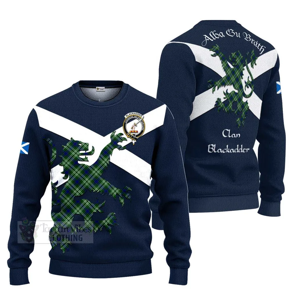 Blackadder Tartan Lion Rampant Ugly Sweater Proudly Display Your Heritage with Alba Gu Brath and Clan Name