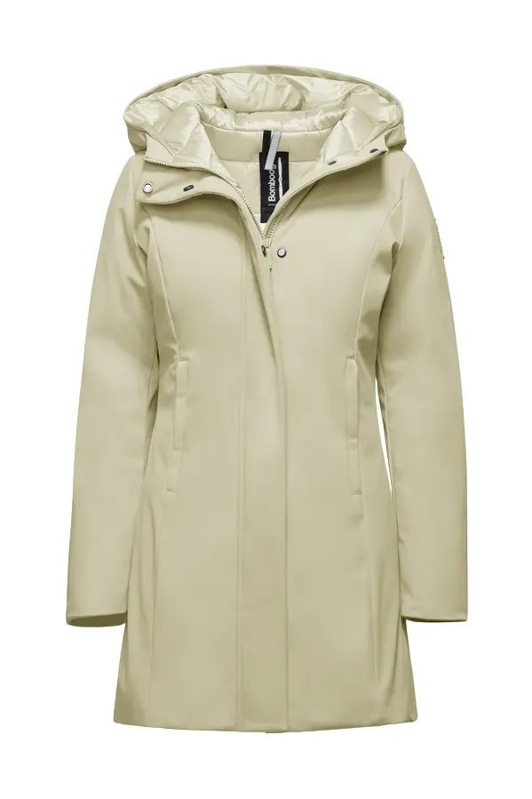 Bomboogie Giacca Parka con cappuccio da donna CW7144TNSR3 105 beige chiaro