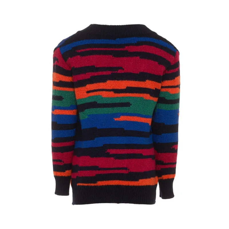 Boys Multi Coloured Knit Cardigan