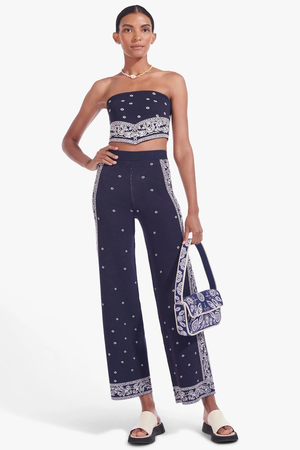 BRAVO PANT | BANDANA PRINT DEEP SEA