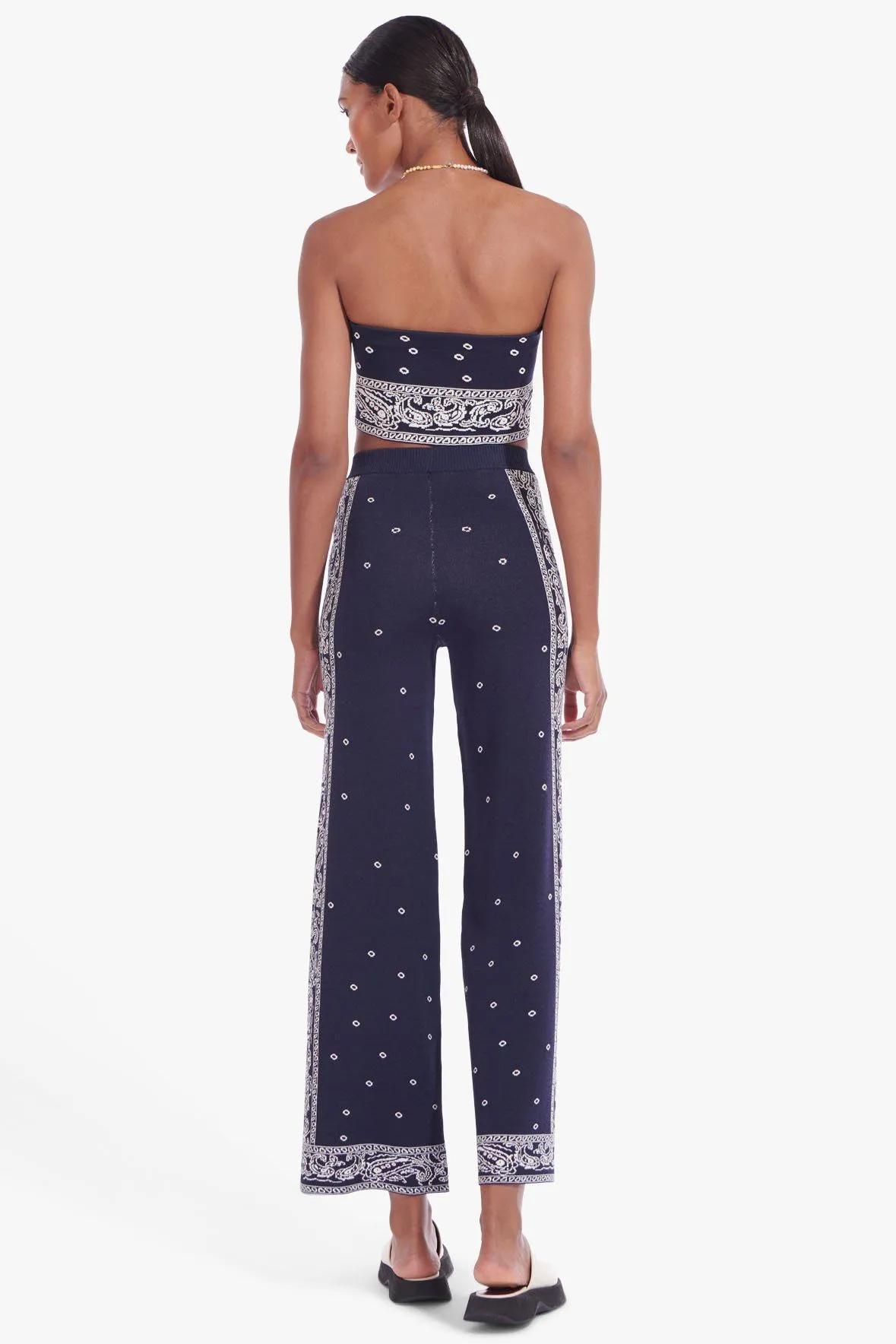 BRAVO PANT | BANDANA PRINT DEEP SEA