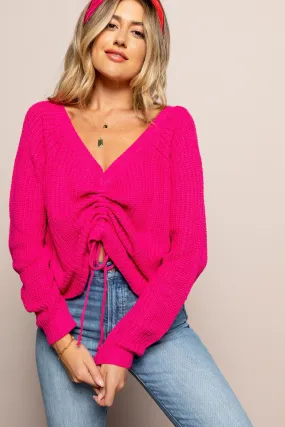 Brenna Sweater in Pink in Pink