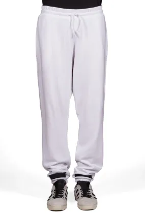 Brushed Diagonals Pants White