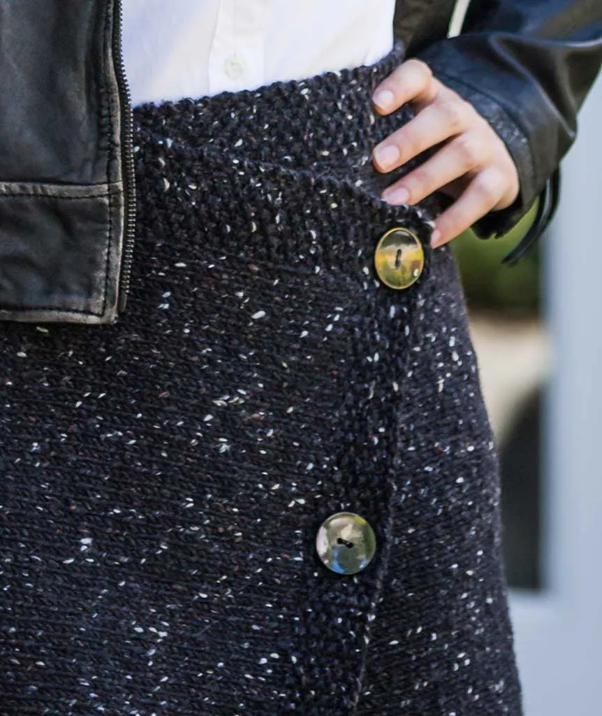 Buttoned Wrap Skirt Buttons