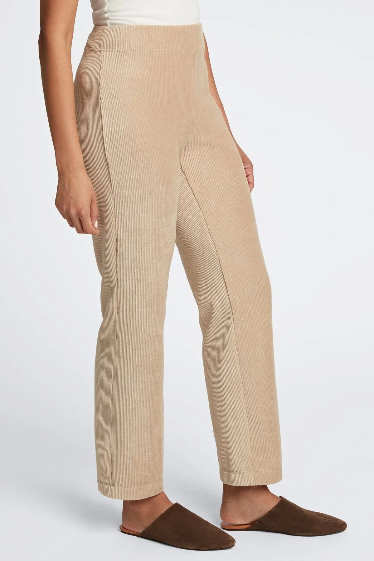 Caden Ankle Length Plush Cord Pant