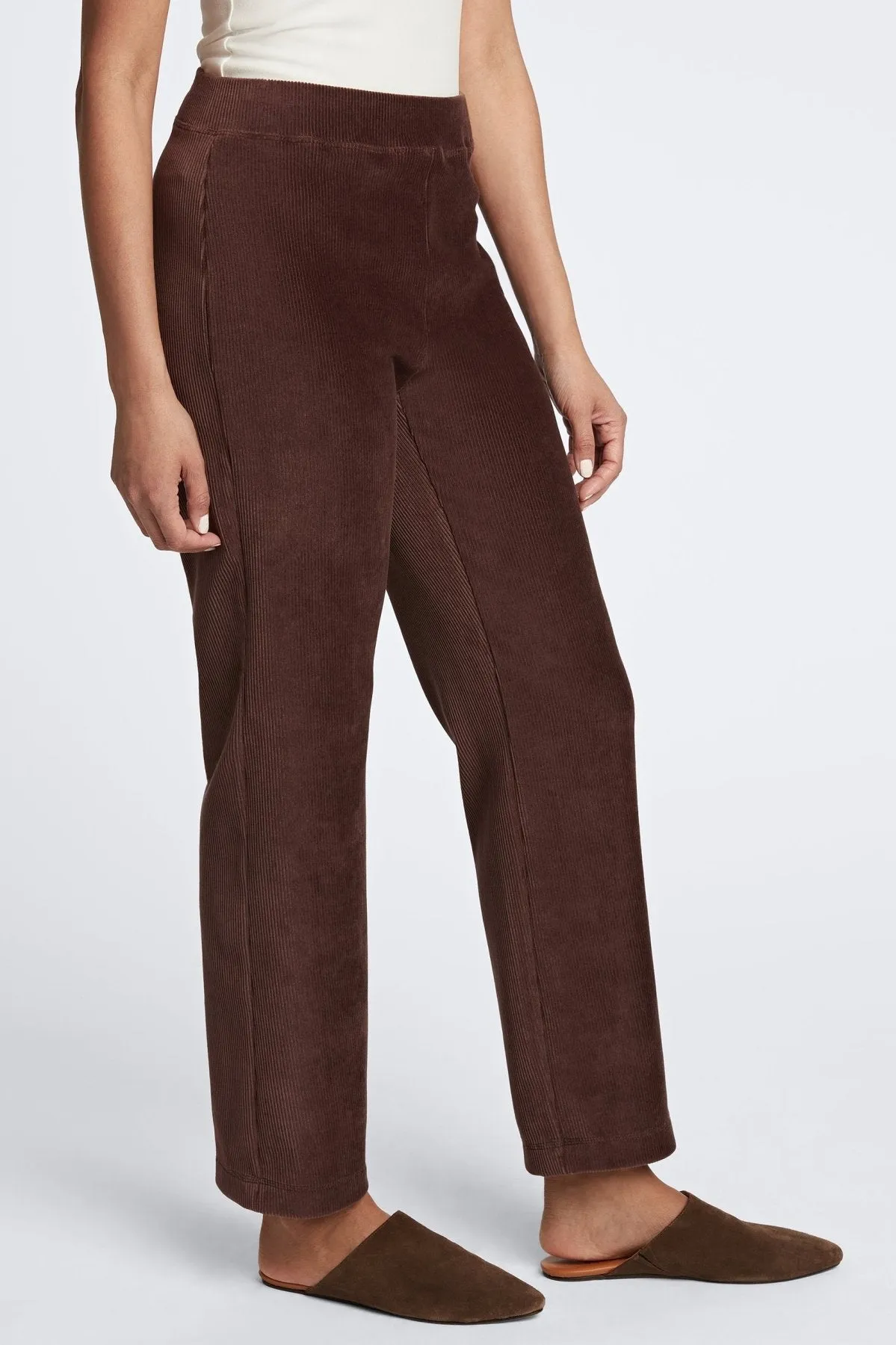 Caden Ankle Length Plush Cord Pant