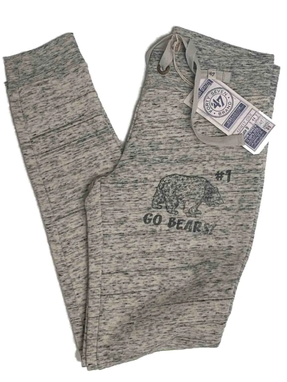 California Golden Bears 47 Brand Womens Gray Sweatshirt Sweapants Set (S)