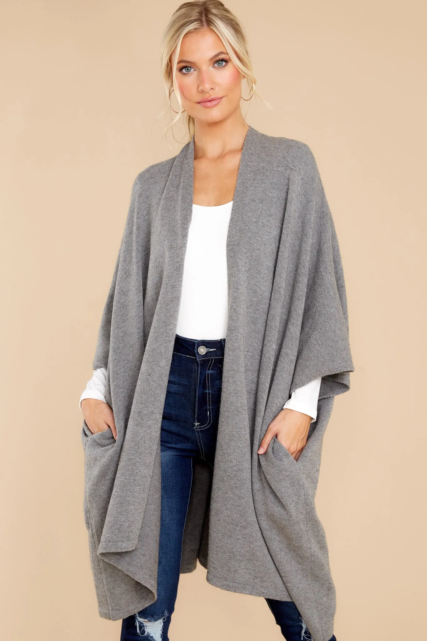 Carefree Days Heather Grey Cardigan