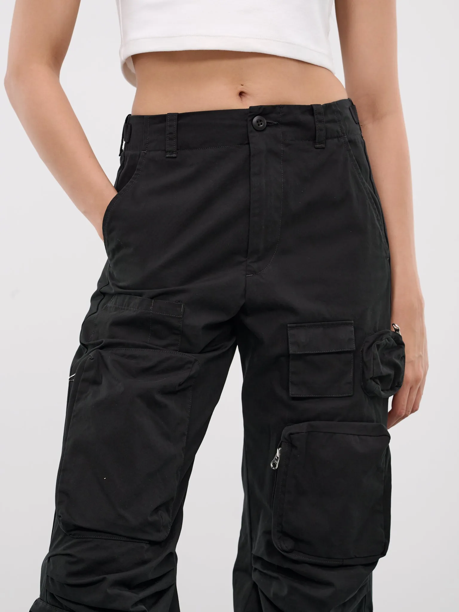 Cargo Pocket Pants (S52KA0504-M35148-900-BLACK)