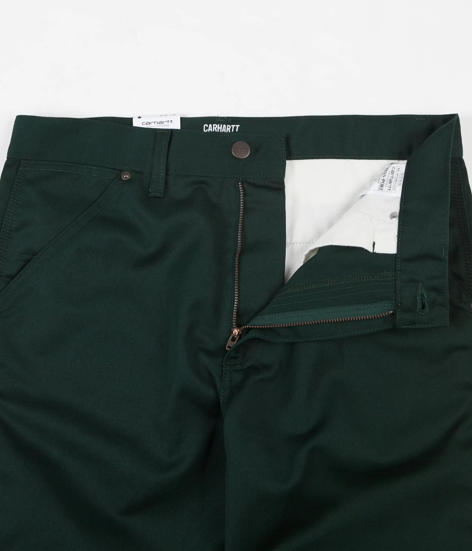 Carhartt x Pass Port Pall Pants - Rinsed Bottle Green