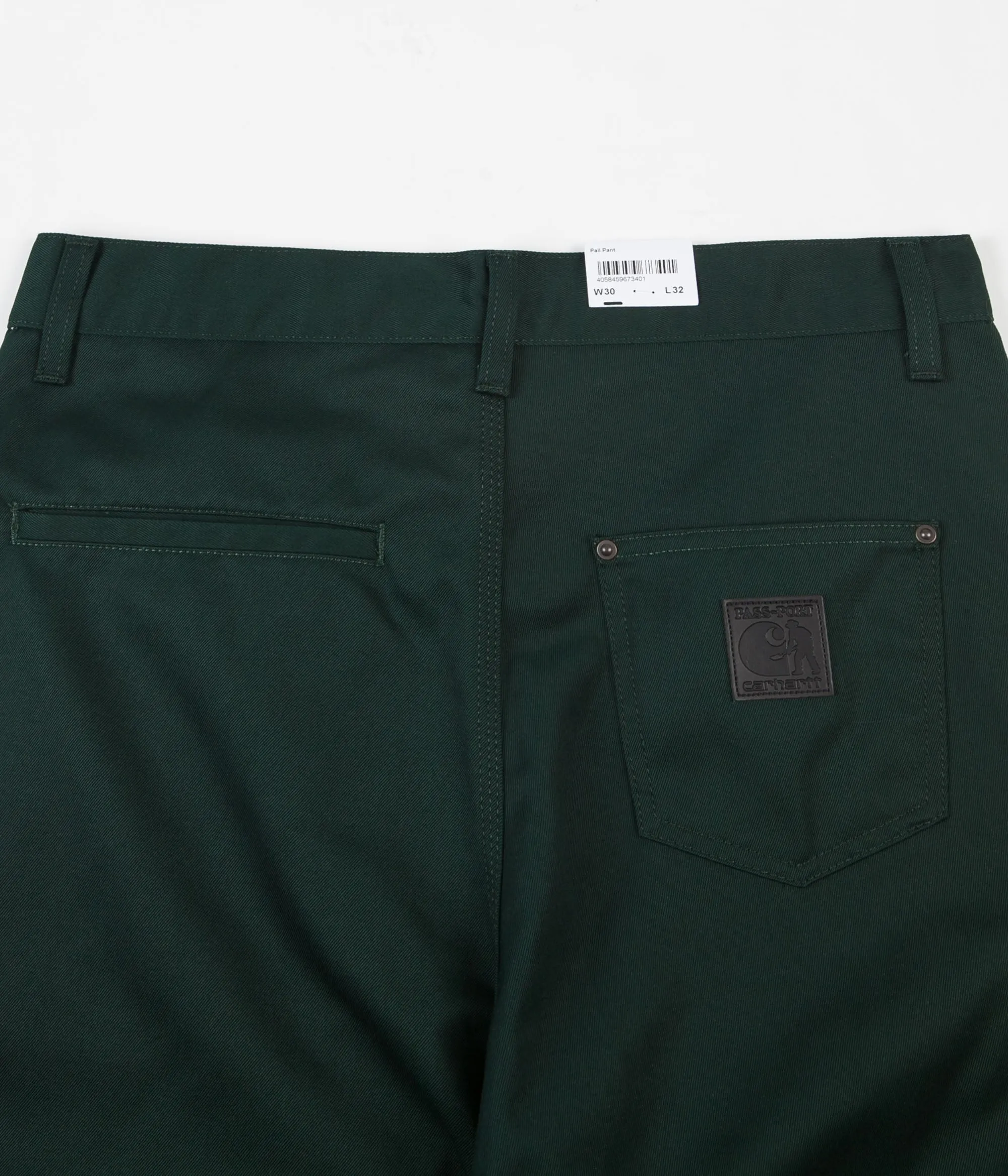 Carhartt x Pass Port Pall Pants - Rinsed Bottle Green