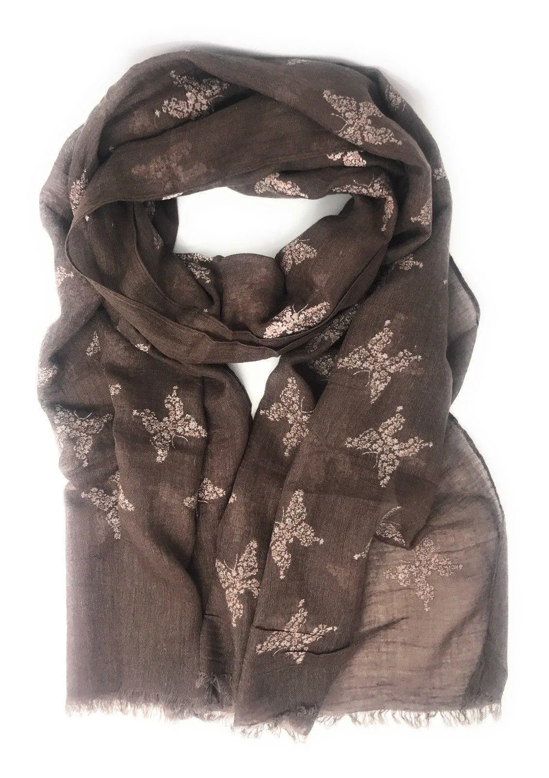 Casaba Women's Scarf Scarves Floral Soft Light Sheer