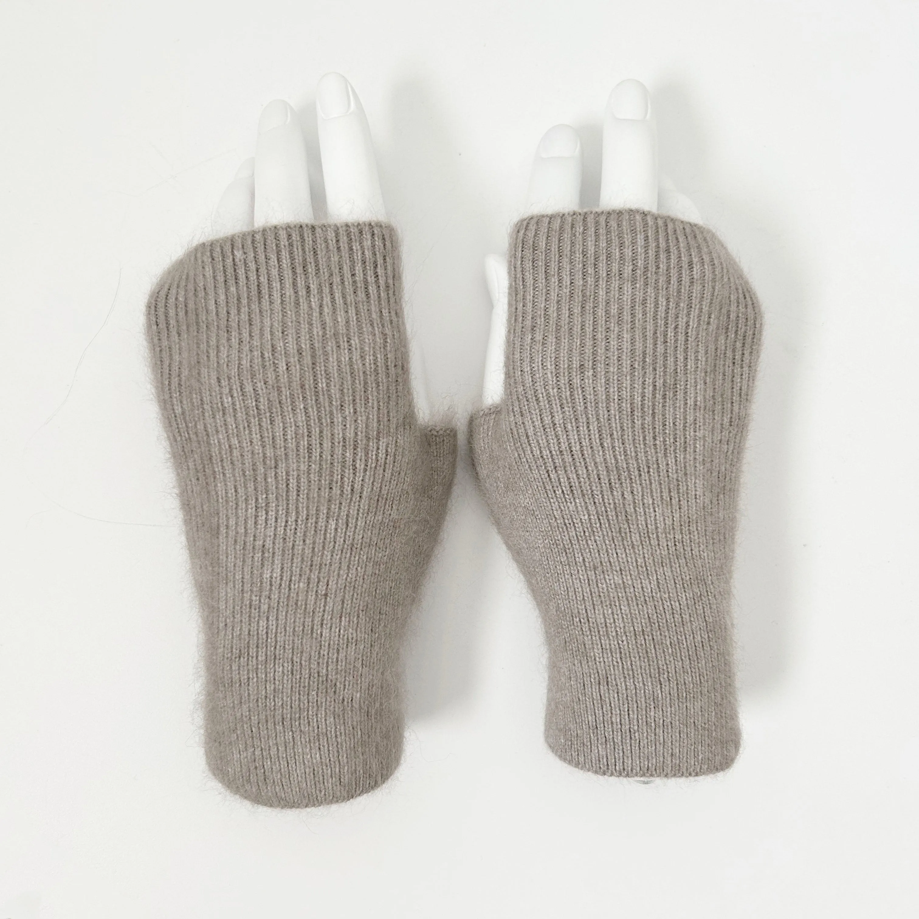 Cashmere Feel Acrylic Fingerless Wrist Gloves