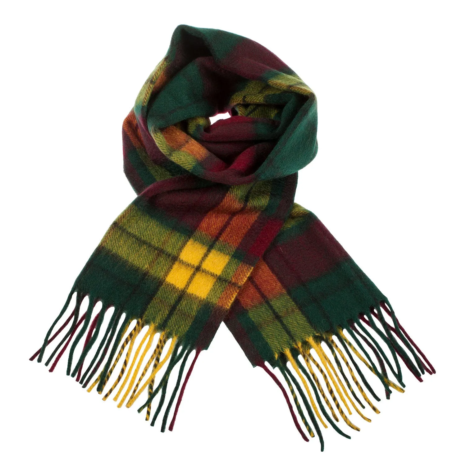 Cashmere Scottish Tartan Clan Scarf  Macmillan Old