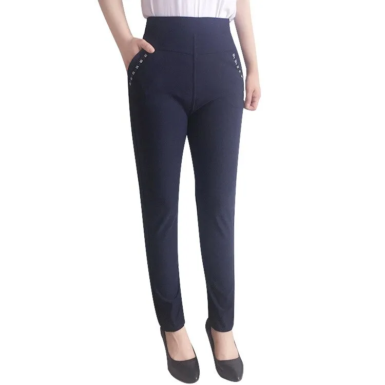 Casual Style Women Velvet Warm Pants