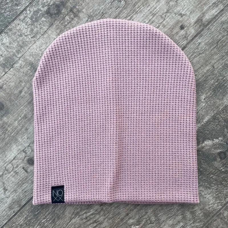 Chunky Knit Beanie | Light Mauve