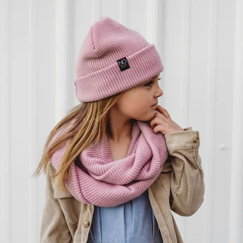 Chunky Knit Beanie | Light Mauve