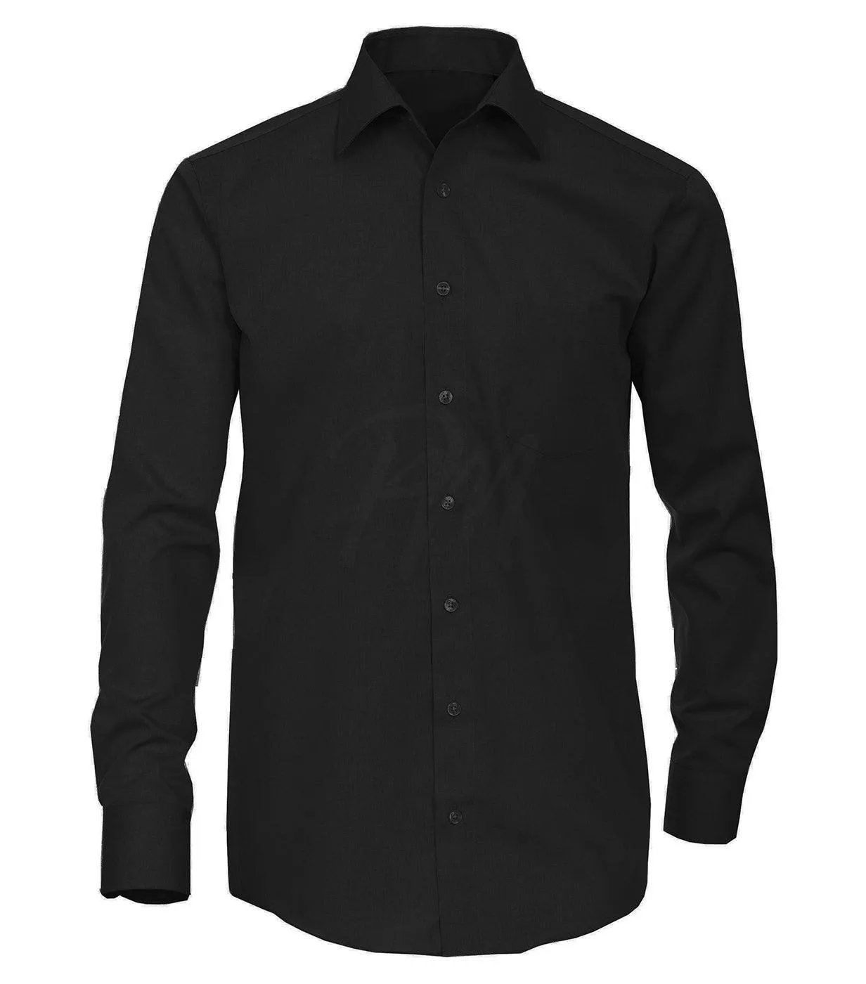 Classic Black Boys Dress Shirt