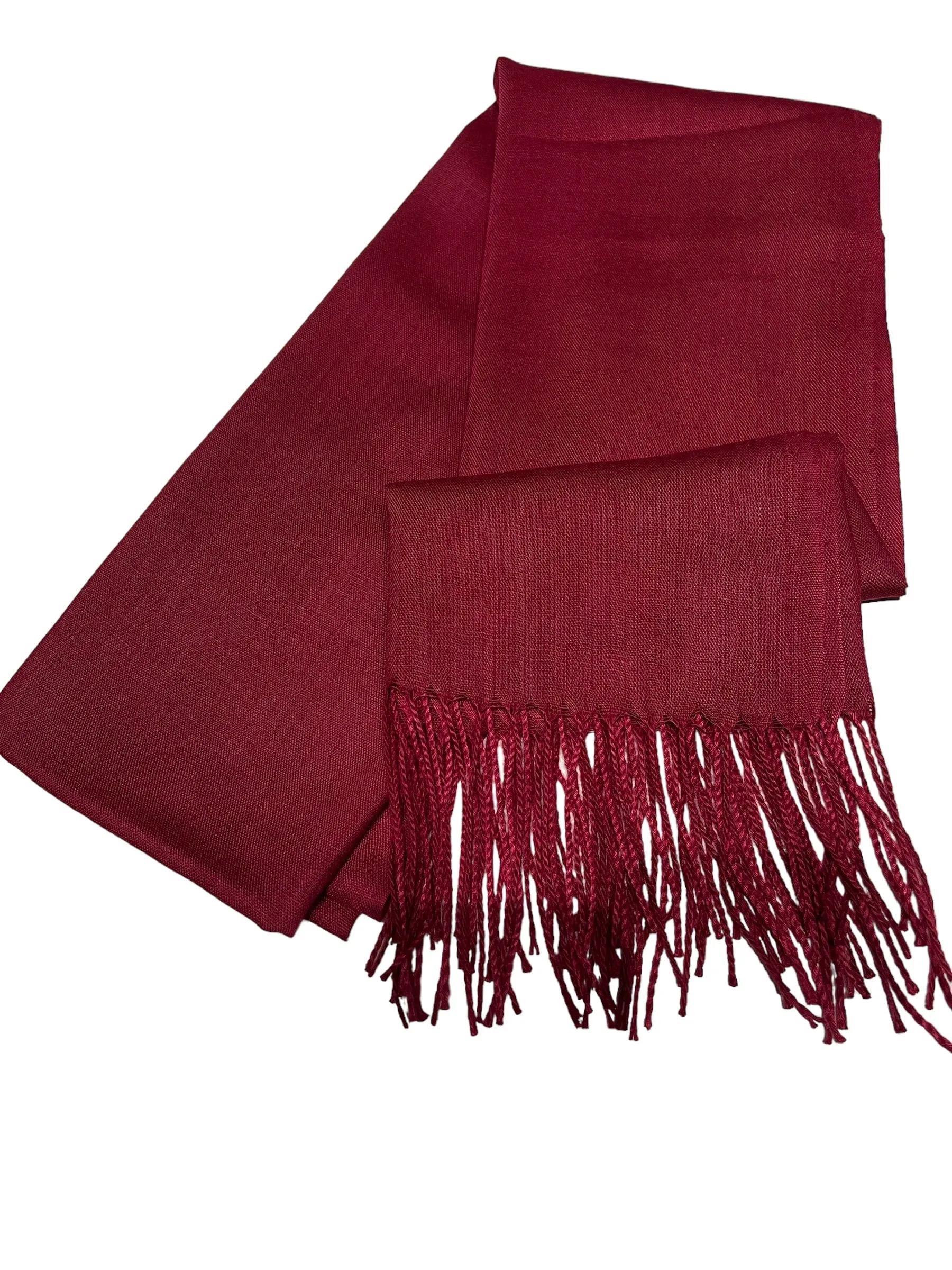 Dark Red Scarf- Lightweight Pashmina